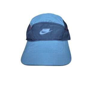Nike Sportswear NSW Tailwind‎ Aerobill Lightweight 5 Panel Hat Cap Black EUC